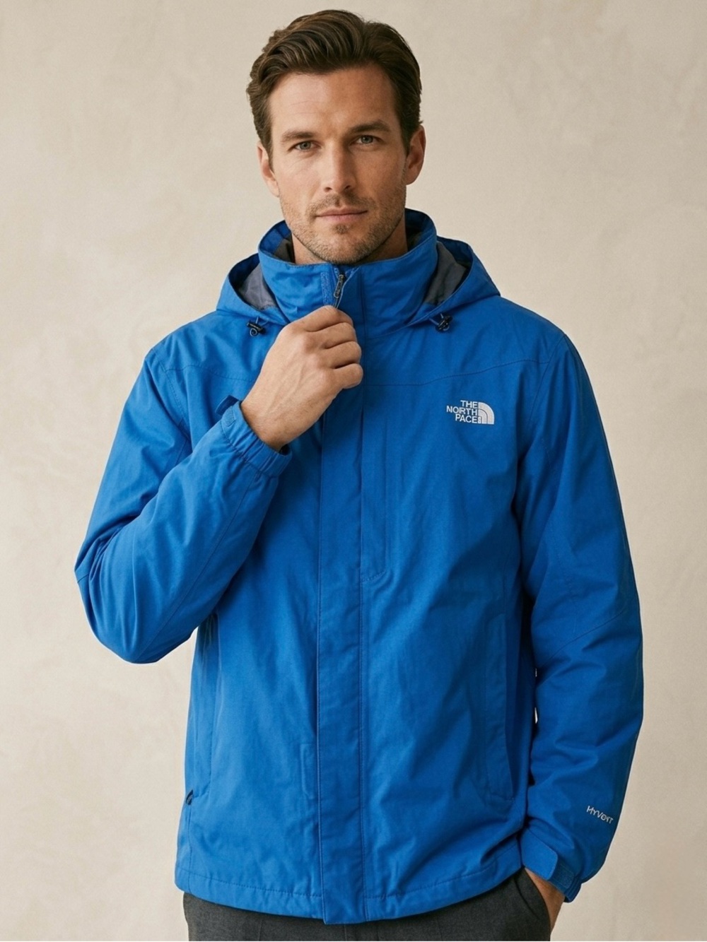 The North Face HyVent Waterproof Jacket Men’s Size XL Blue